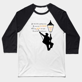 Leery inspired, Trip A Light Fantastic, musical lover design Baseball T-Shirt